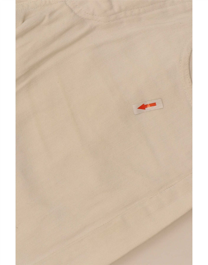 Armani Mens Denim Shorts Medium W30 White Cotton