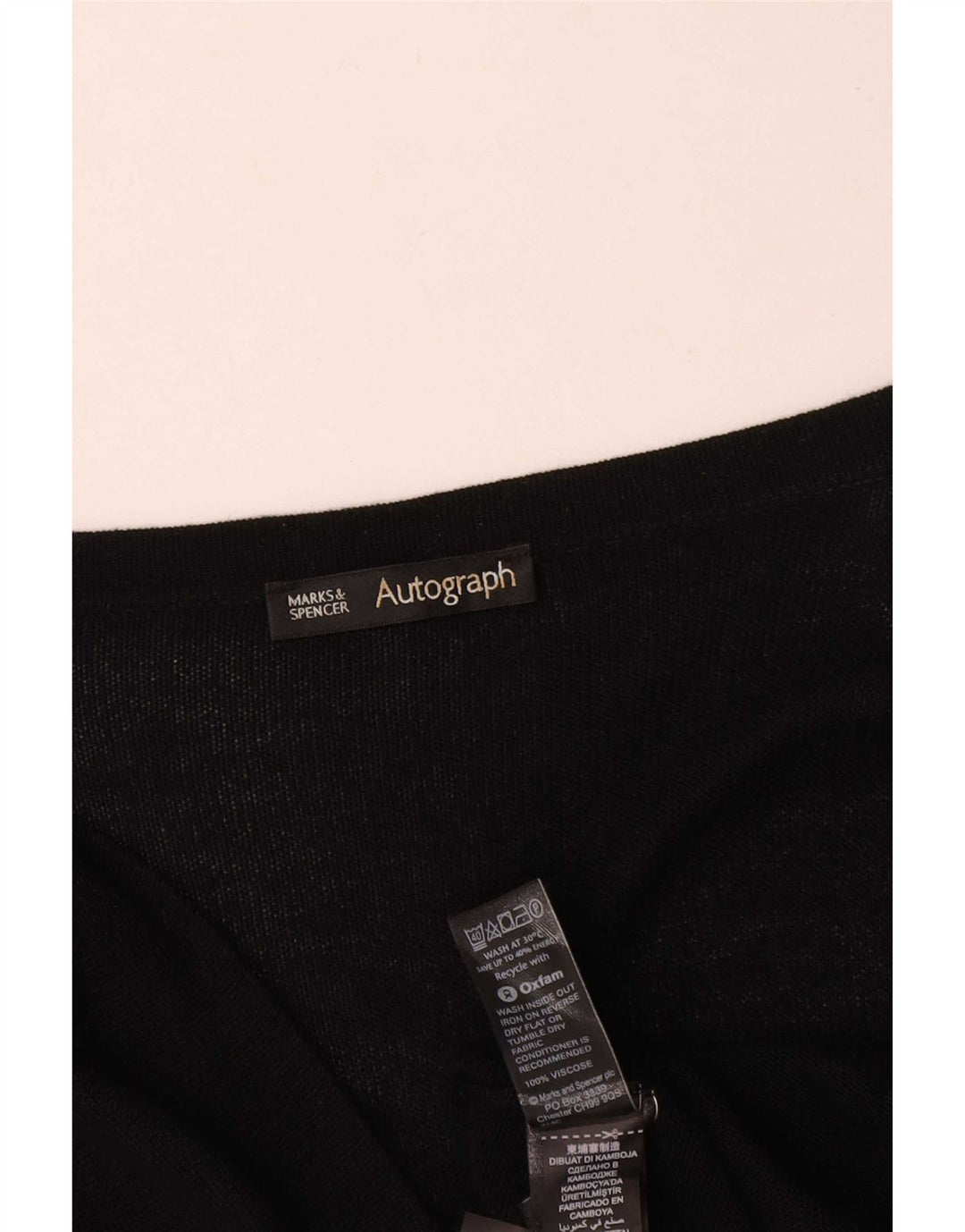 Marks & Spencer Womens Autograph Cardigan Sweater UK 16 Large Black