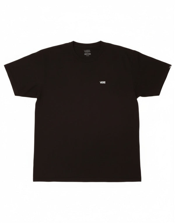 Vans Mens Classic Fit T-Shirt Top Large Black Cotton