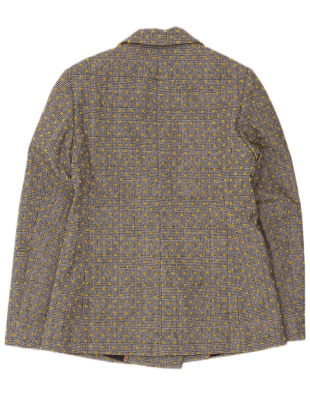 Boden Womens Double Breasted Blazer Jacket UK 10 Small Grey Spotted Wool