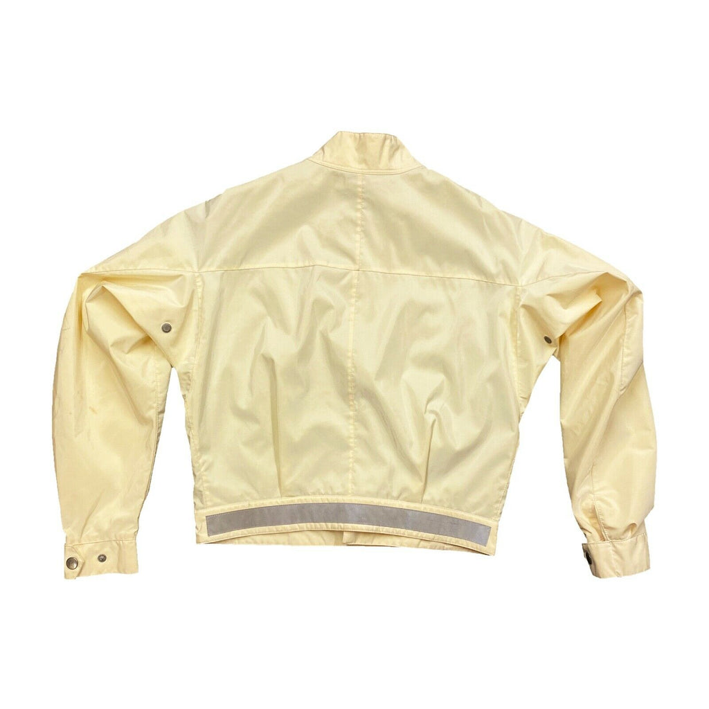 Belstaff Women's Bomber Style Jacket | Vintage High End Designer Coat Cream VTG | Vintage Messina Hembry | Thrift | Second-Hand Messina Hembry | Used Clothing | Messina Hembry 