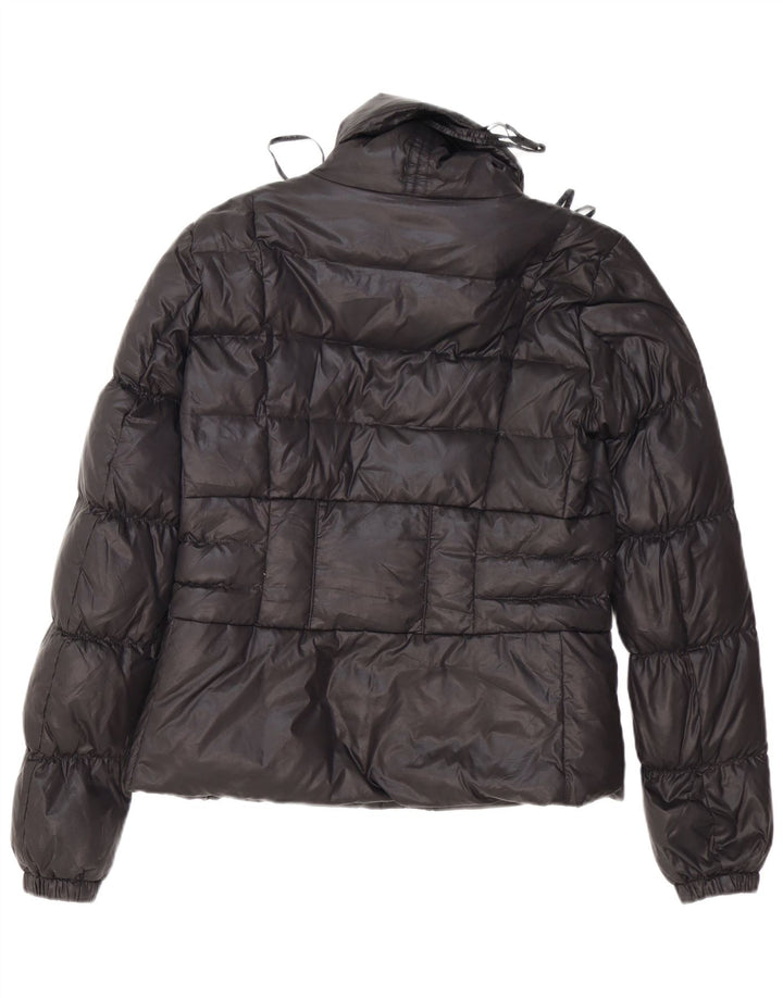 Guess Womens Padded Jacket UK 16 Large Black Polyester