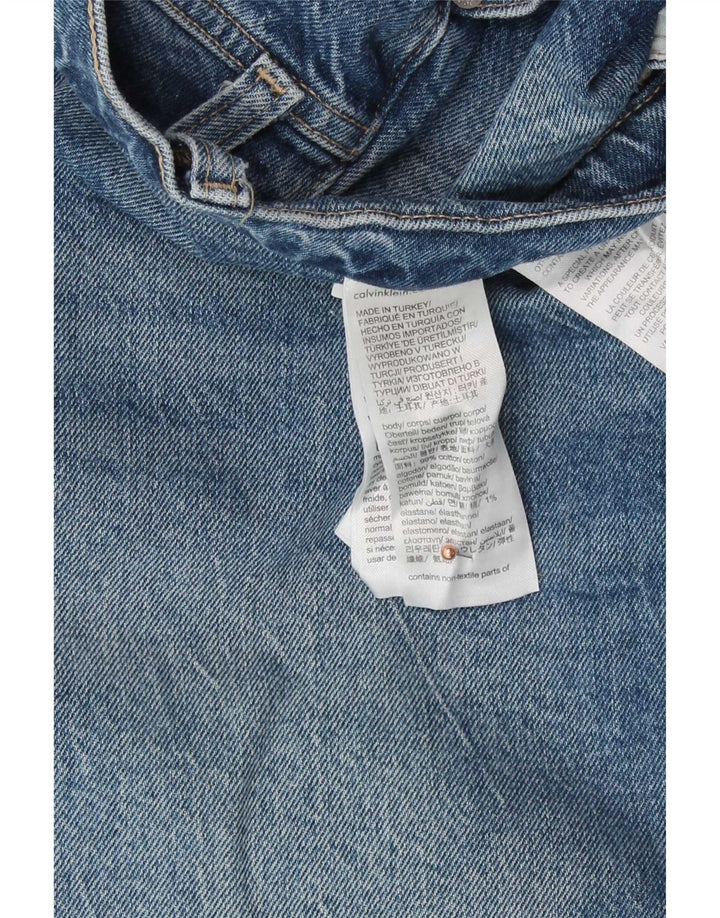 Calvin Klein Womens Bootcut Jeans W28 L30 Blue Cotton