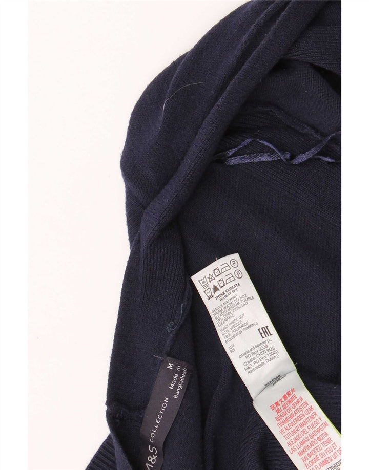 Marks & Spencer Womens Longline Cardigan Sweater Medium Navy Blue