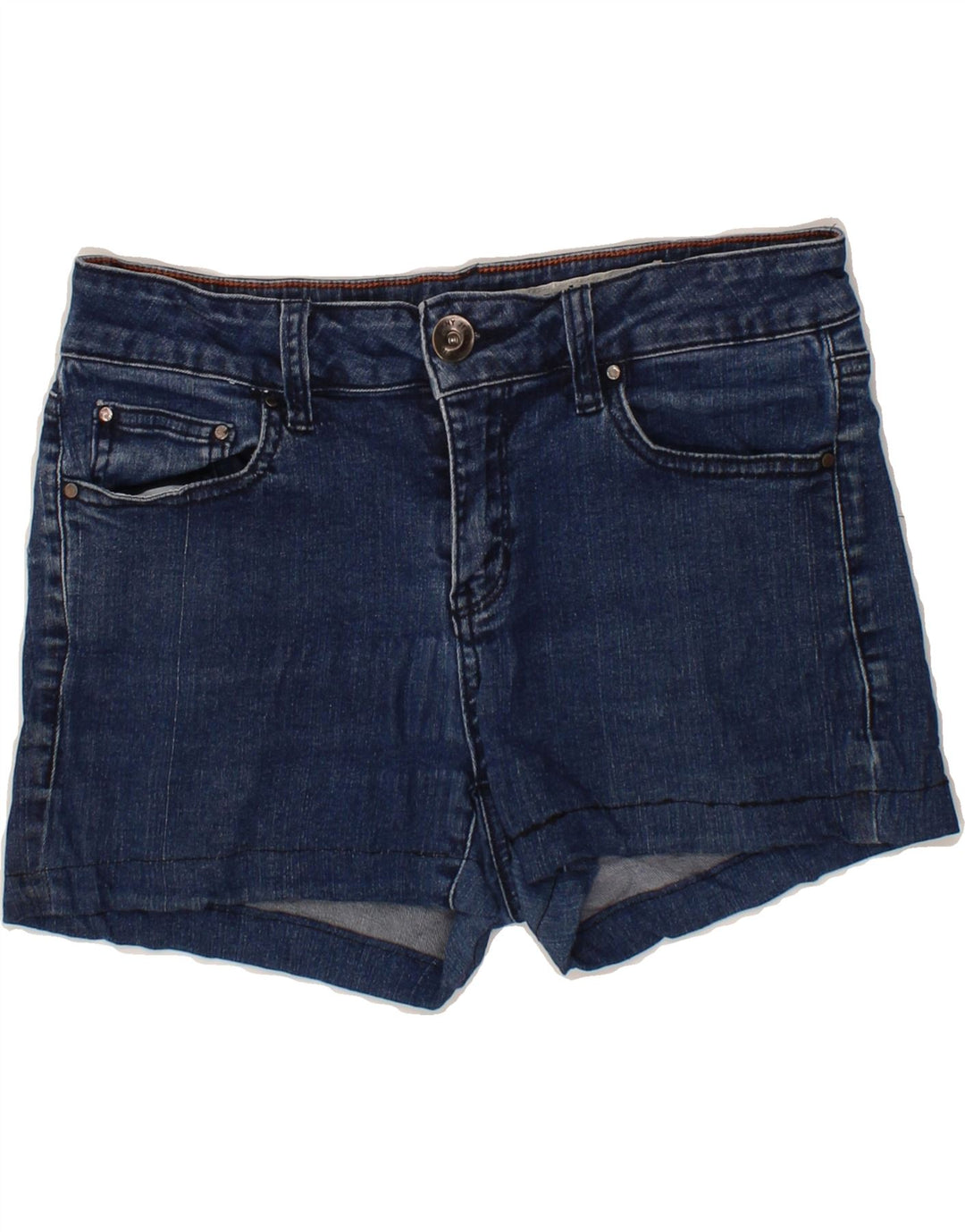 DKNY Womens Denim Shorts US 6 Medium W28  Navy Blue Cotton Vintage Dkny and Second-Hand Dkny from Messina Hembry 