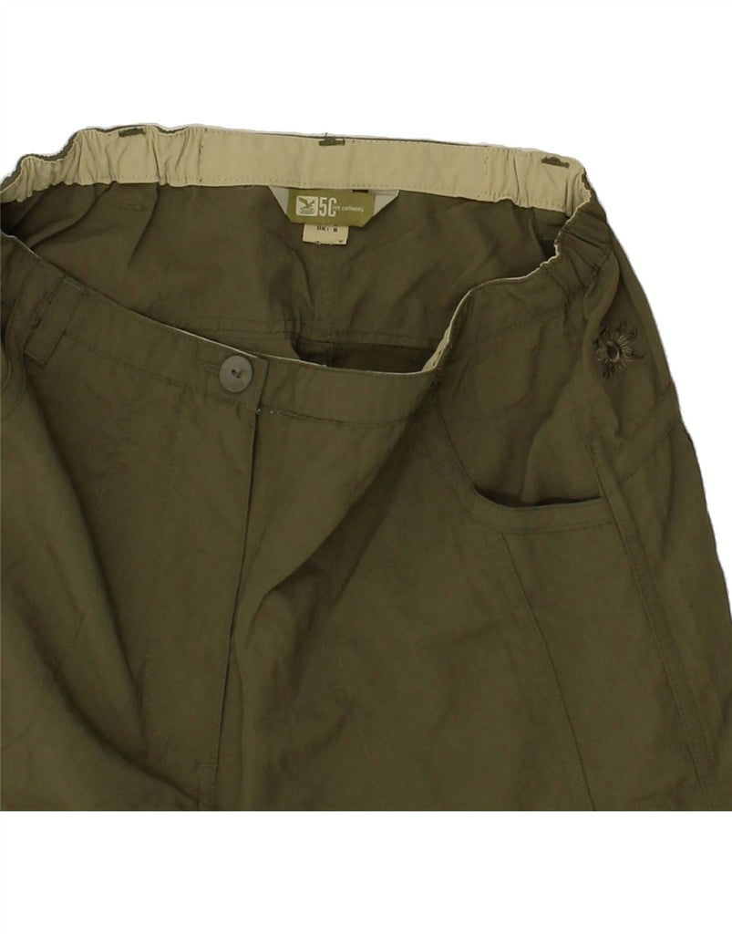 SALEWA Womens Cargo Shorts UK 8 Small W26 Green Floral Polyamide Vintage SALEWA and Second-Hand SALEWA from Messina Hembry 