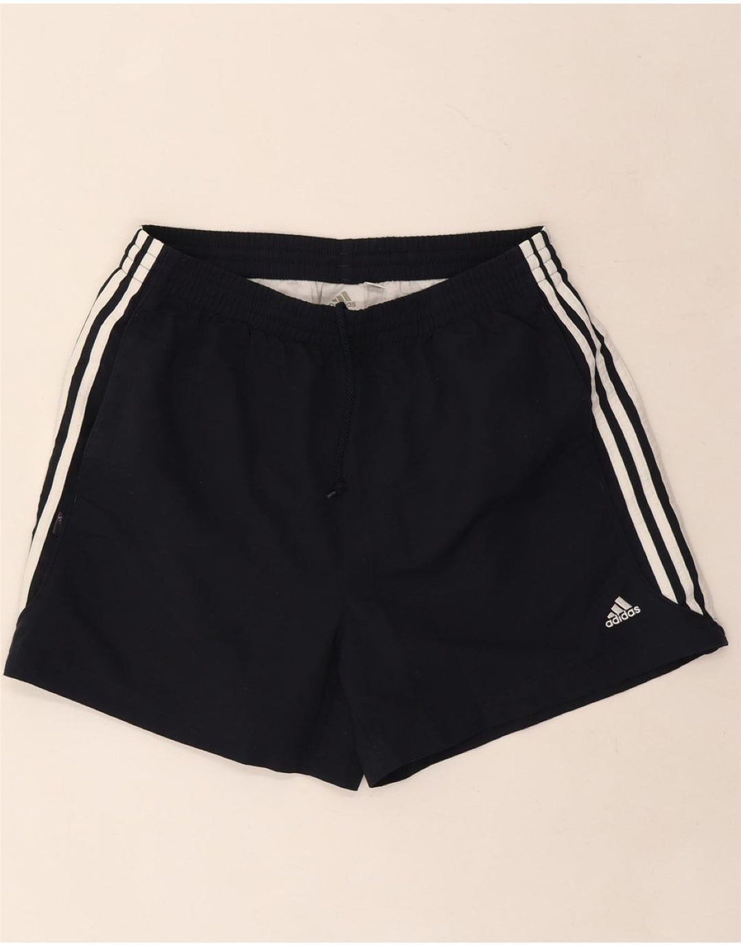 ADIDAS Mens Sport Shorts Large Navy Blue Polyester
