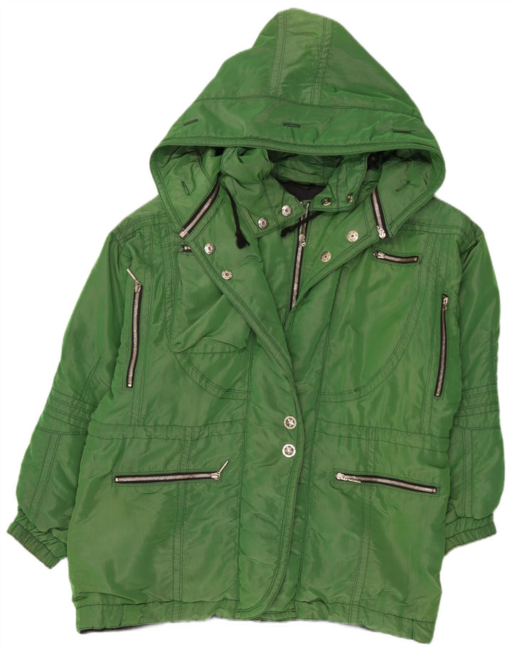 AIRFIELD Womens Hooded Ski Jacket UK 24 3XL Green