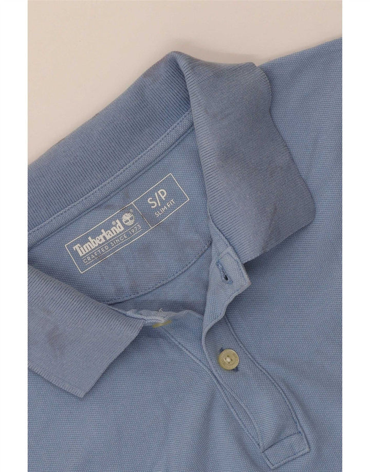 Timberland Mens Slim Fit Polo Shirt Small Blue