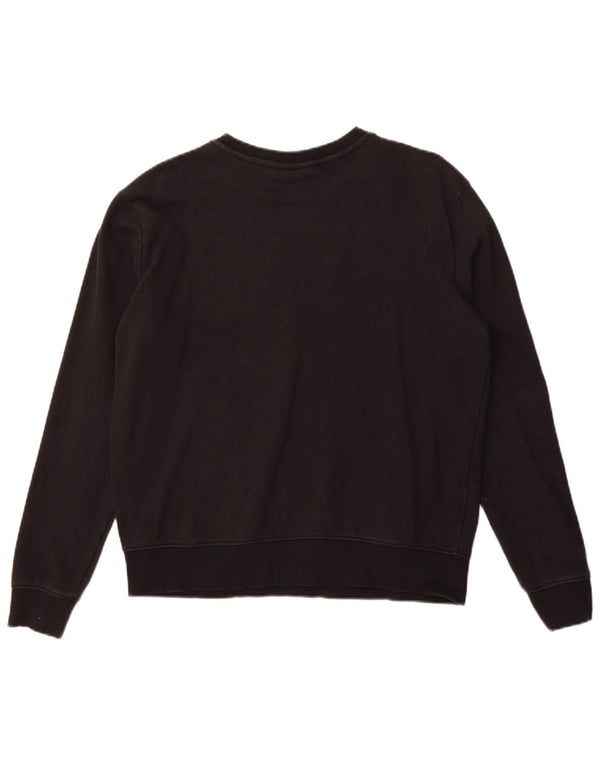 Fila Womens Graphic Sweatshirt Jumper UK 16 Large Black Cotton