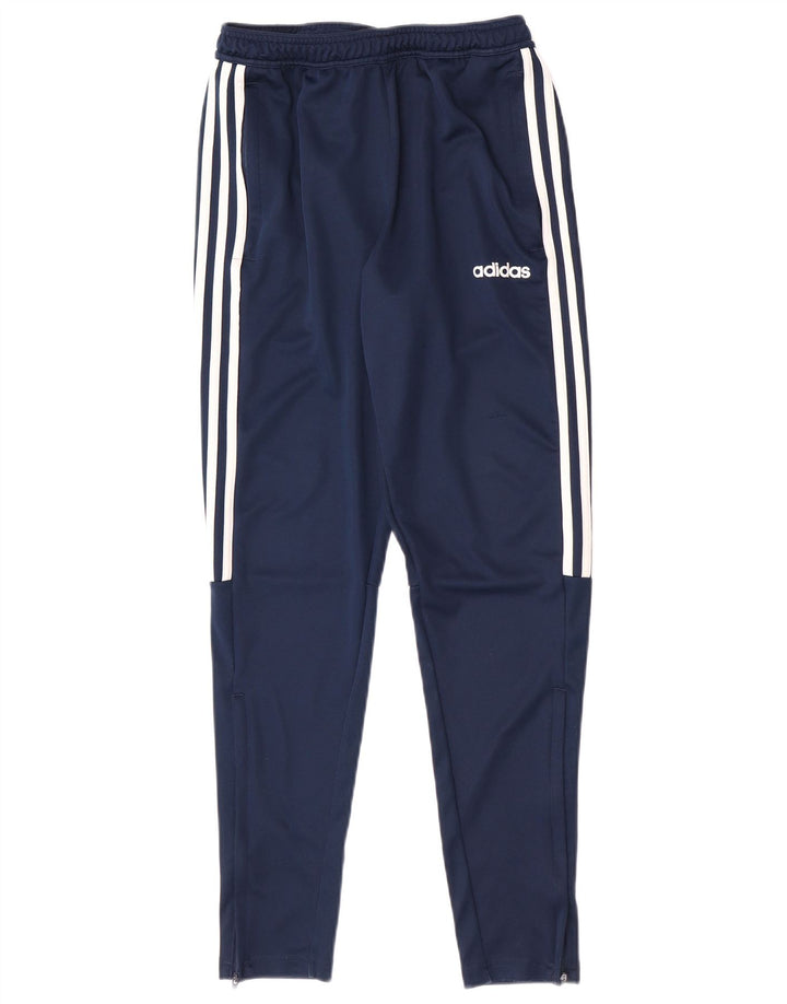 Adidas Mens Tracksuit Trousers Small  Navy Blue Polyester