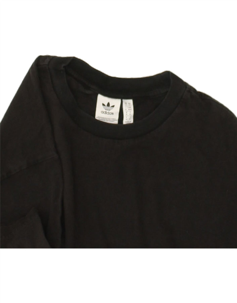 ADIDAS Mens T-Shirt Top Medium Black Cotton | Vintage Adidas | Thrift | Second-Hand Adidas | Used Clothing | Messina Hembry 