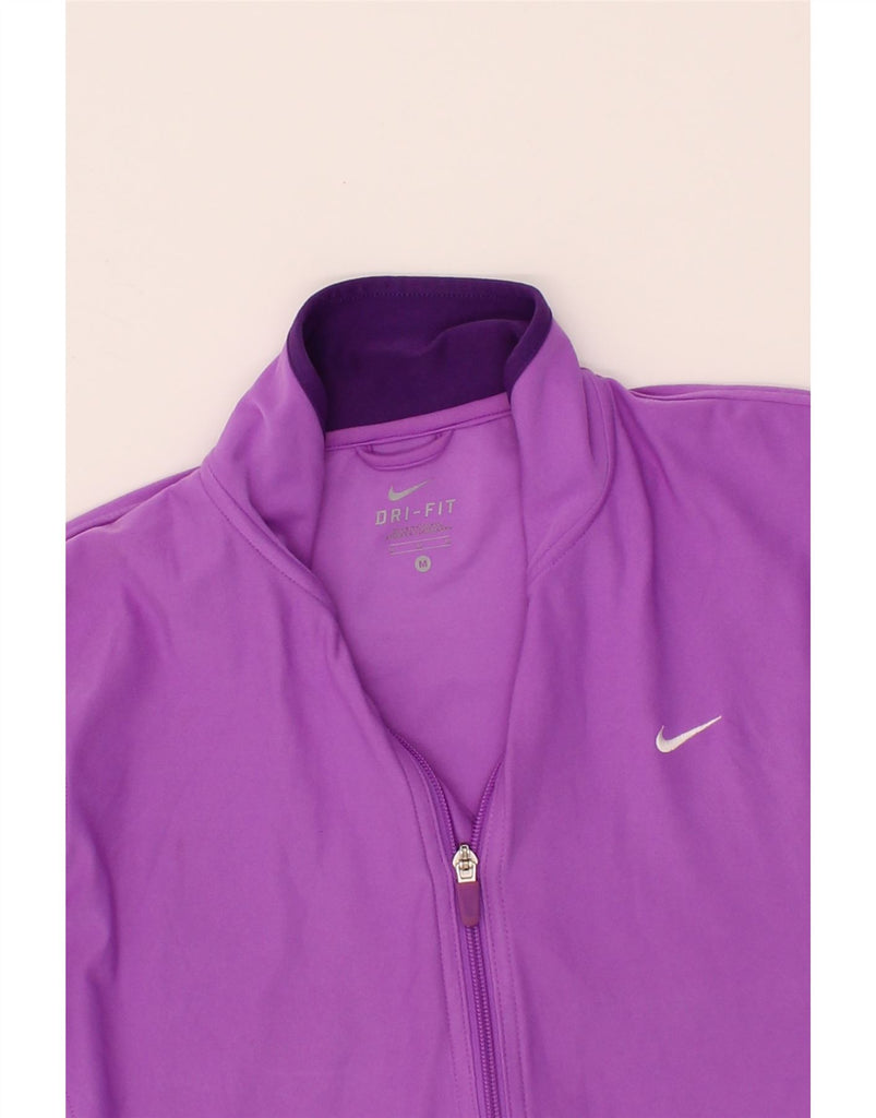 NIKE Womens Tracksuit Top Jacket UK 14 Medium Purple Polyester Vintage Nike and Second-Hand Nike from Messina Hembry 