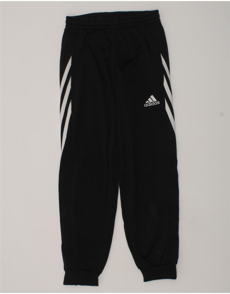 ADIDAS Boys Tracksuit Trousers Joggers 7-8 Years Black Polyester | Vintage Adidas | Thrift | Second-Hand Adidas | Used Clothing | Messina Hembry 