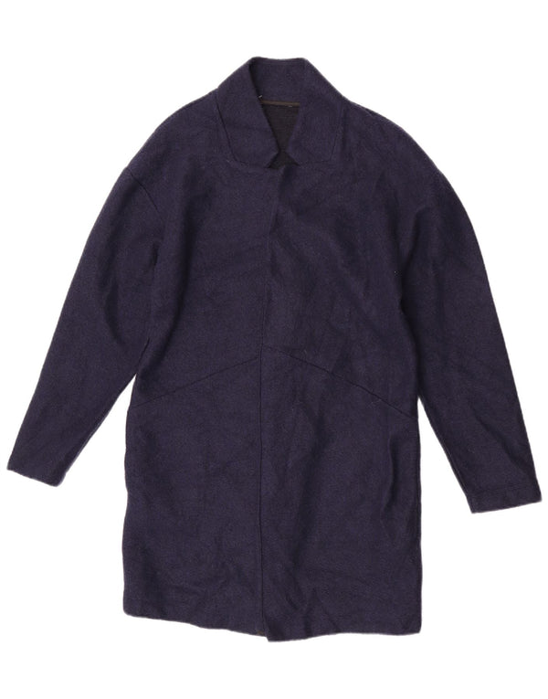 Marks & Spencer Womens Longline Cardigan Sweater UK 10 Small Navy Blue