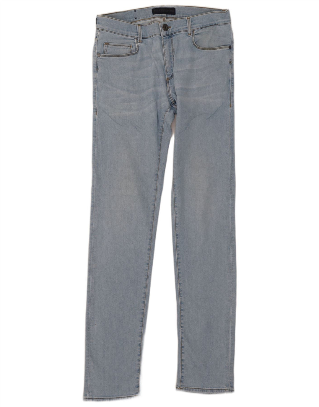 Trussardi Mens Slim Jeans W31 L35 Blue Cotton