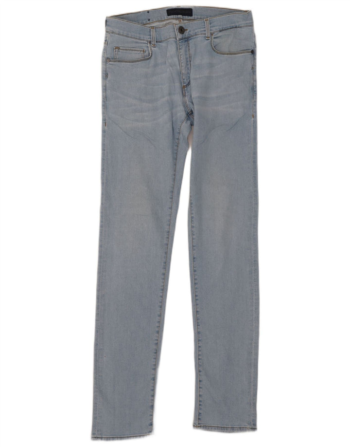 Trussardi Mens Slim Jeans W31 L35 Blue Cotton