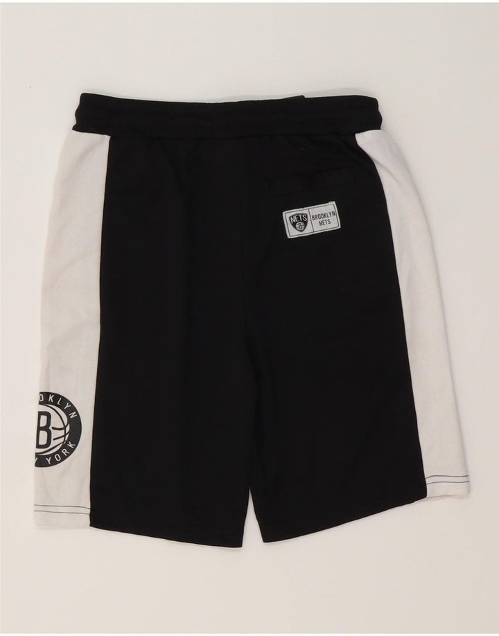 NBA Boys Brooklyn Nets Graphic Sport Shorts 9-10 Years Black Colourblock