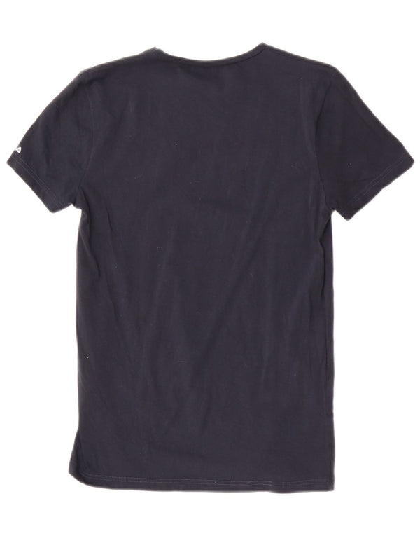 Fila Mens T-Shirt Top Small Navy Blue Cotton