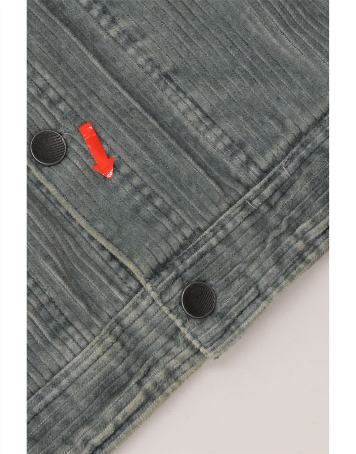 Billabong Mens Corduroy Jacket UK 38 Medium Blue Cotton