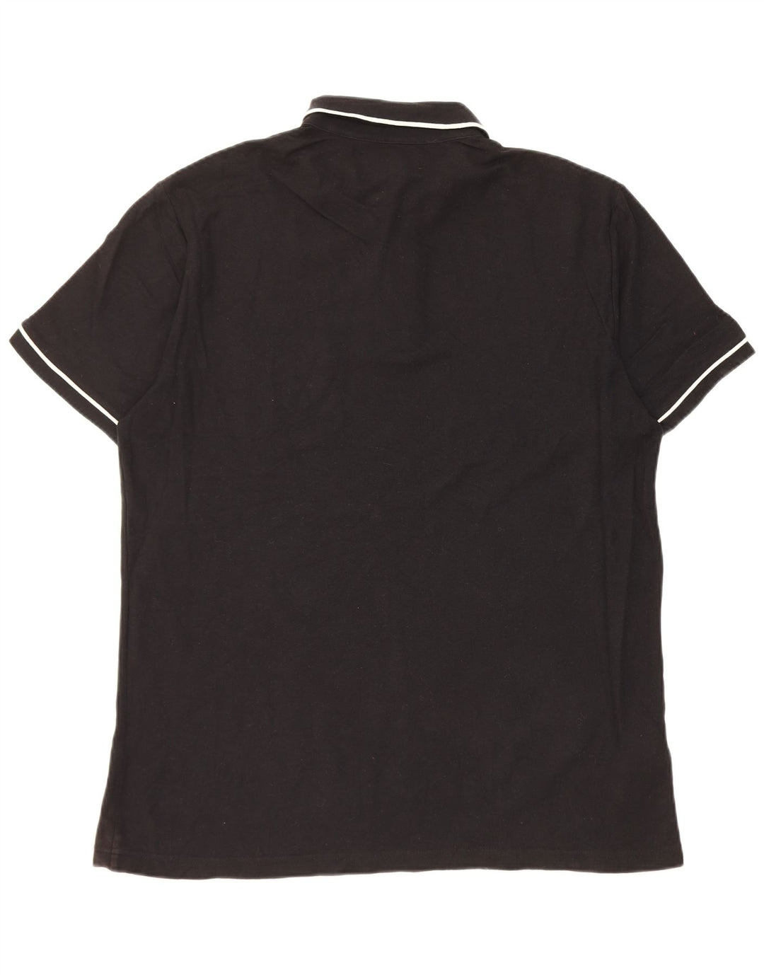 Penguin Mens Short Sleeve Regular Fit Polo Shirt Large Black Cotton