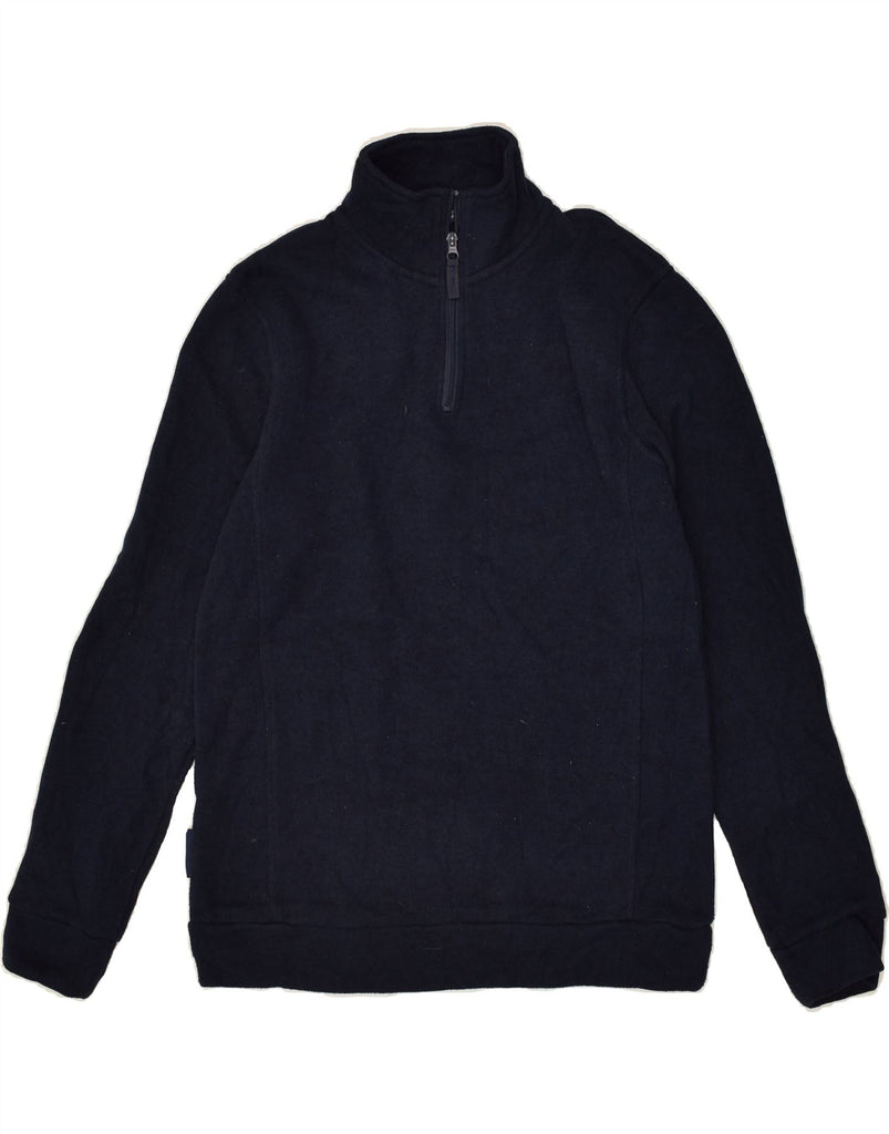 MOUNTAIN WAREHOUSE Mens Zip Neck Sweatshirt Jumper Medium Navy Blue | Vintage Mountain Warehouse | Thrift | Second-Hand Mountain Warehouse | Used Clothing | Messina Hembry 