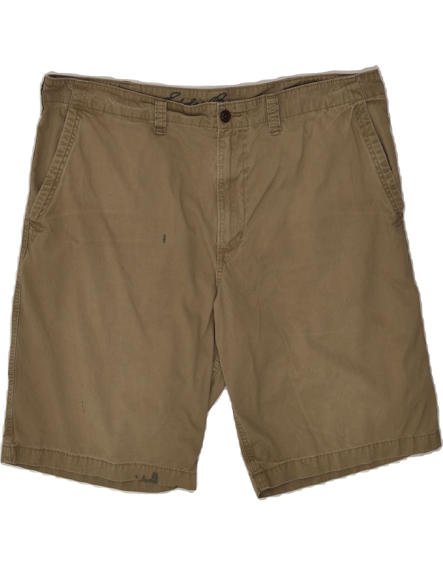 EDDIE BAUER Mens Chino Shorts W40 XL Beige Cotton