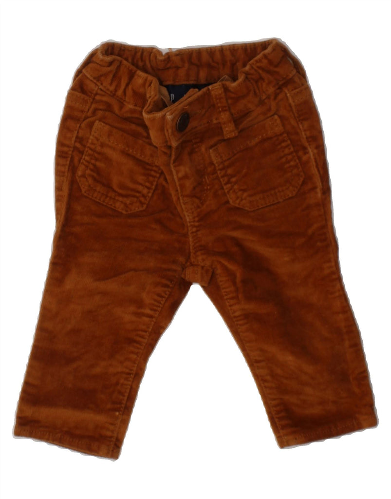 GAP Baby Boys Straight Corduroy Trousers 9-12 Months W16 L8 Brown Cotton Vintage Gap and Second-Hand Gap from Messina Hembry 