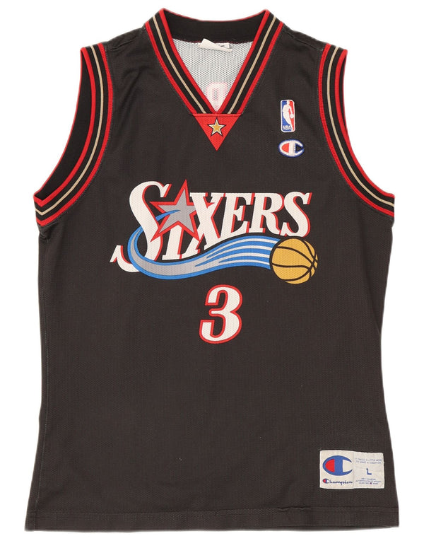 Champion Boys Allen Iverson Philadelphia Graphic Vest Top 11-12 Years Grey