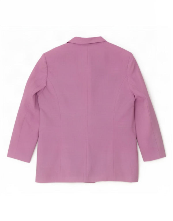 Marks & Spencer Womens Standard 2 Button Blazer Jacket UK 20 2XL Lilac
