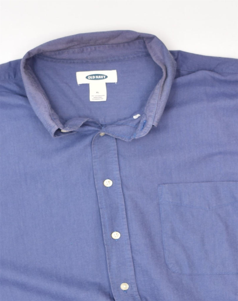 OLD NAVY Mens Shirt XL Blue Cotton | Vintage | Thrift | Second-Hand | Used Clothing | Messina Hembry 