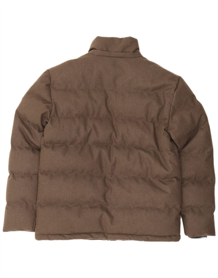 Ombre Mens Quintessence Padded Jacket UK 36 Small Brown Polyester