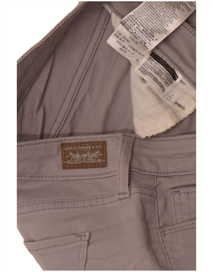 Levi's Womens Legging Skinny Jeans W26 L30 Grey Cotton