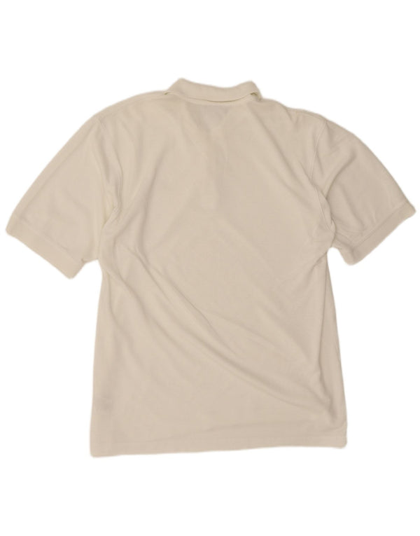 Adidas Mens Polo Shirt UK 44/46 Large White Cotton