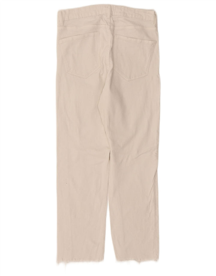 Zara Womens Straight Jeans EU 40 Medium W30 L27 White