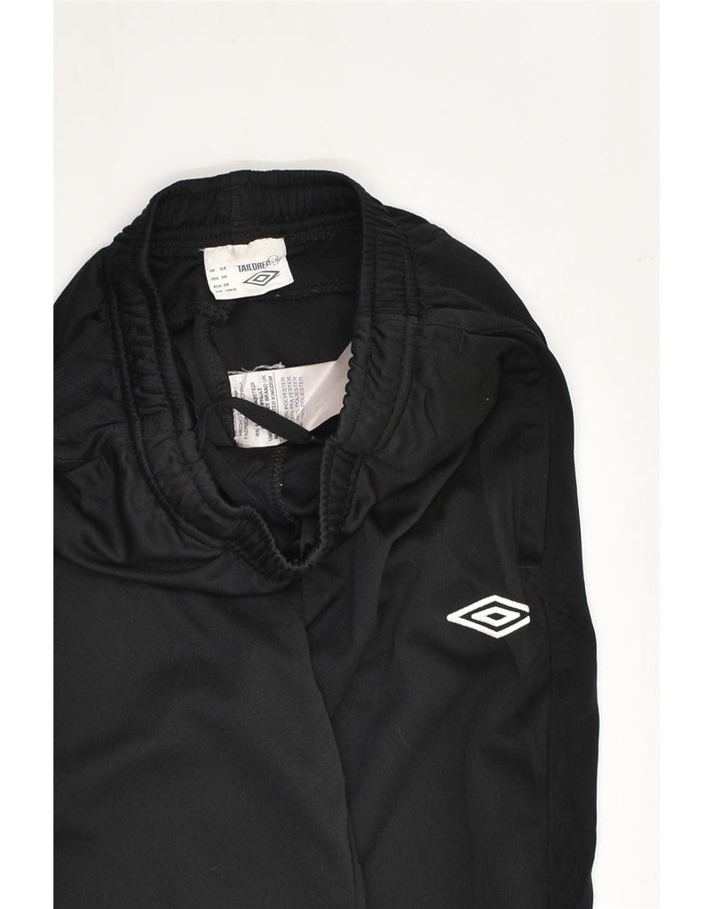 UMBRO Boys Tracksuit Trousers 6-7 Years Black Polyester | Vintage Umbro | Thrift | Second-Hand Umbro | Used Clothing | Messina Hembry 