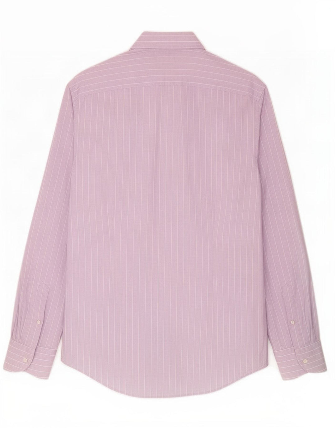 Benetton Mens Shirt Medium Purple Pinstripe