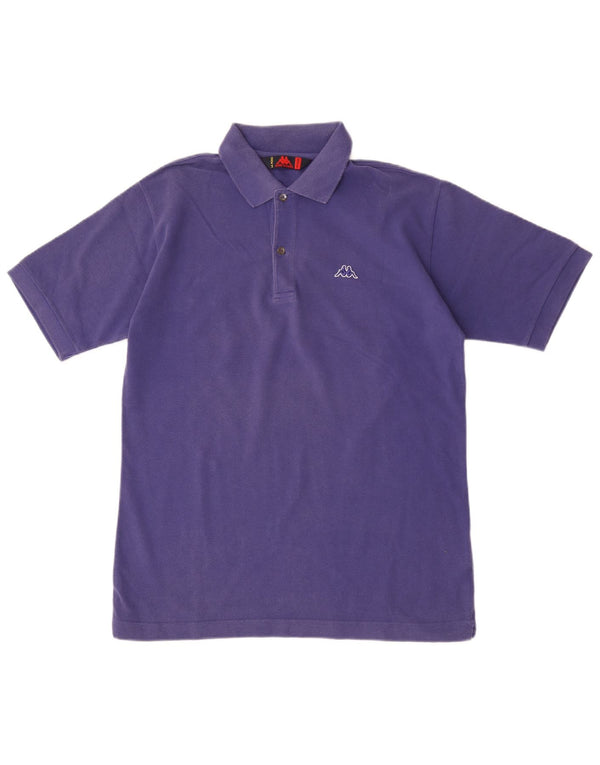 Kappa Mens Polo Shirt Medium Purple Cotton