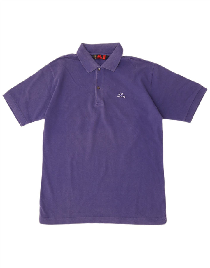 Kappa Mens Polo Shirt Medium Purple Cotton