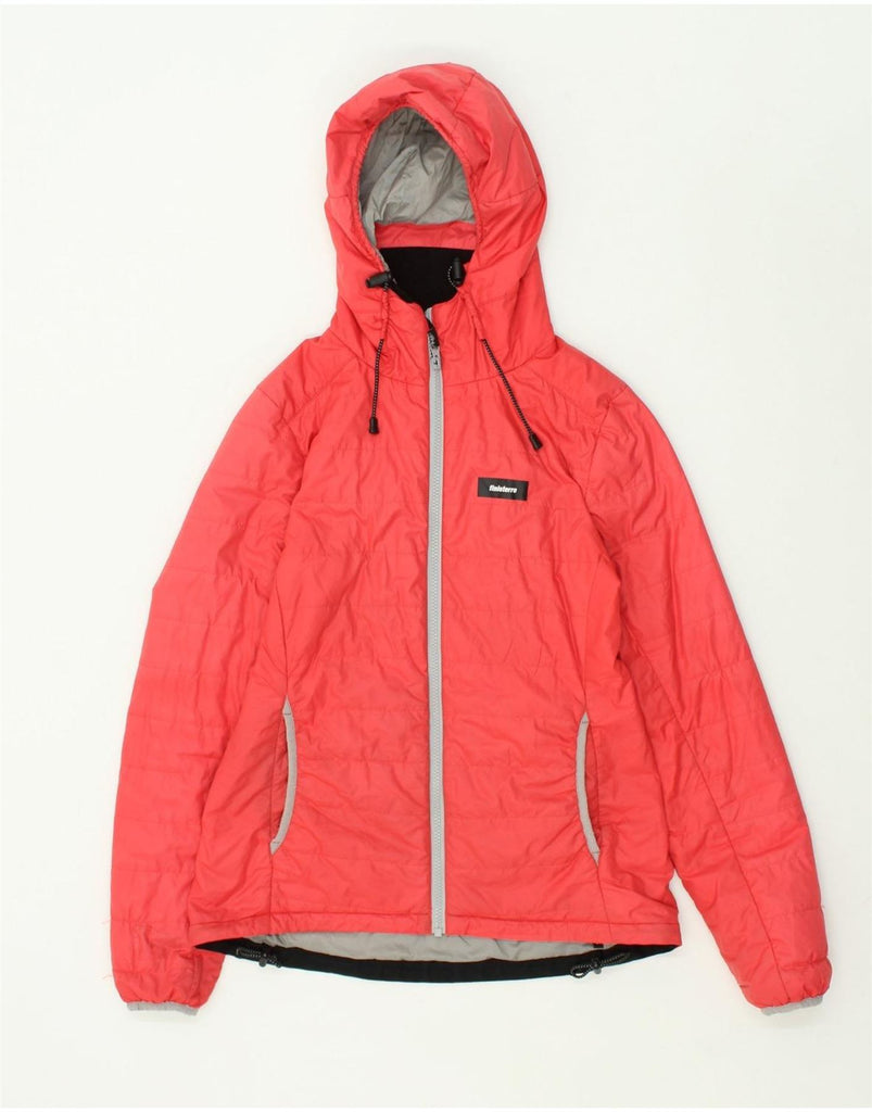 FINISTERRE Womens Hooded Windbreaker Jacket UK 8 Small Red Polyester | Vintage Finisterre | Thrift | Second-Hand Finisterre | Used Clothing | Messina Hembry 