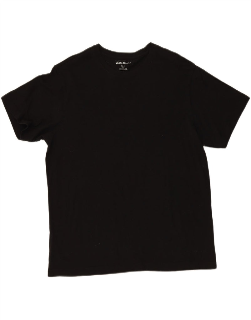 EDDIE BAUER Mens T-Shirt Top Large Black Cotton Vintage Eddie Bauer and Second-Hand Eddie Bauer from Messina Hembry 
