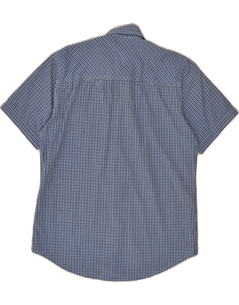 BEST COMPANY Mens Slim Fit Short Sleeve Shirt Small Blue Check | Vintage Best Company | Thrift | Second-Hand Best Company | Used Clothing | Messina Hembry 