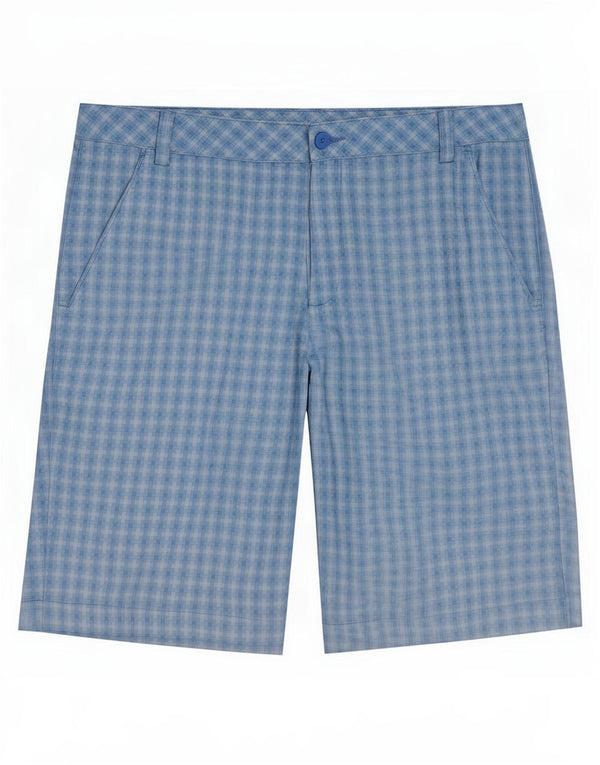 Puma Mens Chino Shorts Large W36 Blue Check