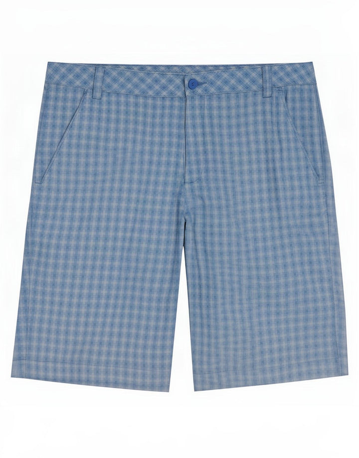 Puma Mens Chino Shorts Large W36 Blue Check