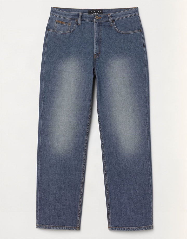 Calvin Klein Mens Straight Jeans W32 L30 Blue Cotton