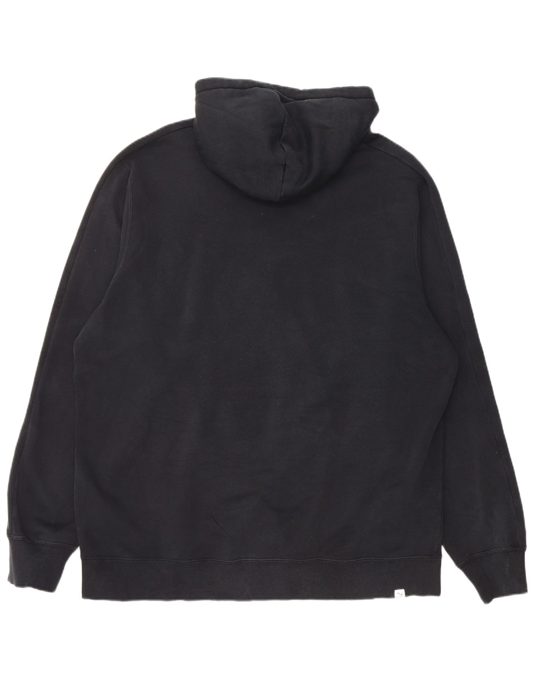 Puma Mens Graphic Hoodie Jumper 2XL Black Cotton