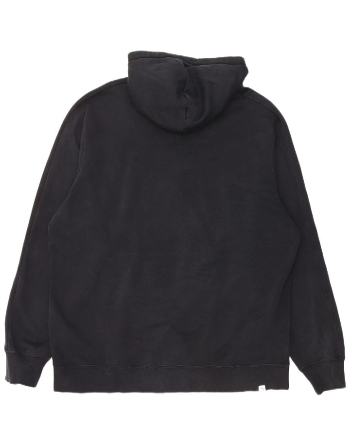 Puma Mens Graphic Hoodie Jumper 2XL Black Cotton