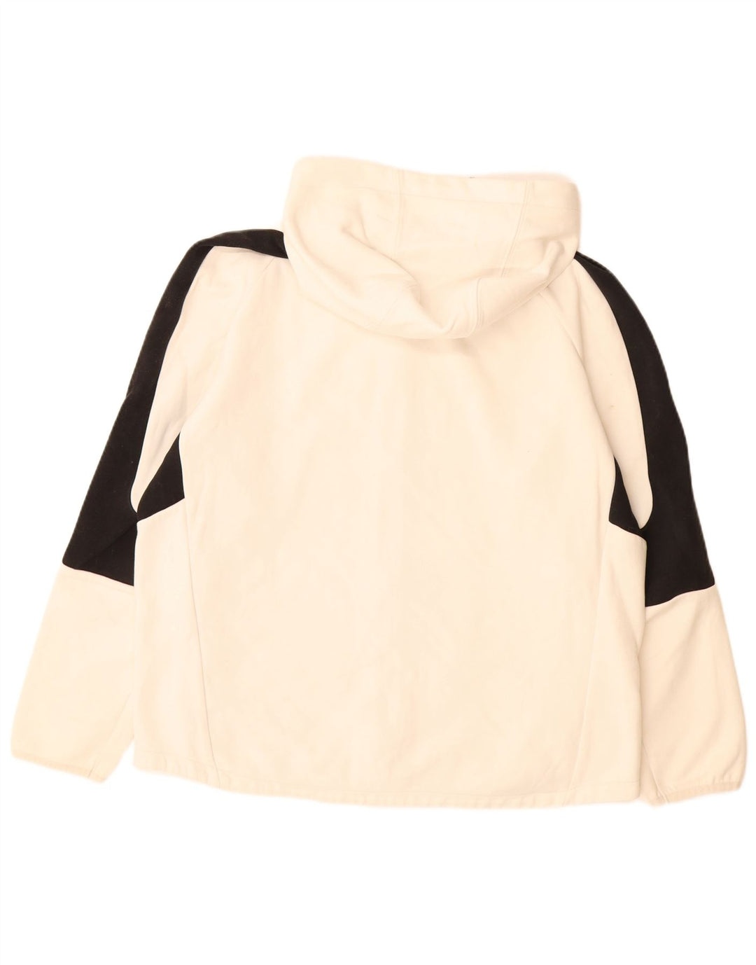 PUMA Mens Zip Hoodie Sweater XL Off White Colourblock Cotton