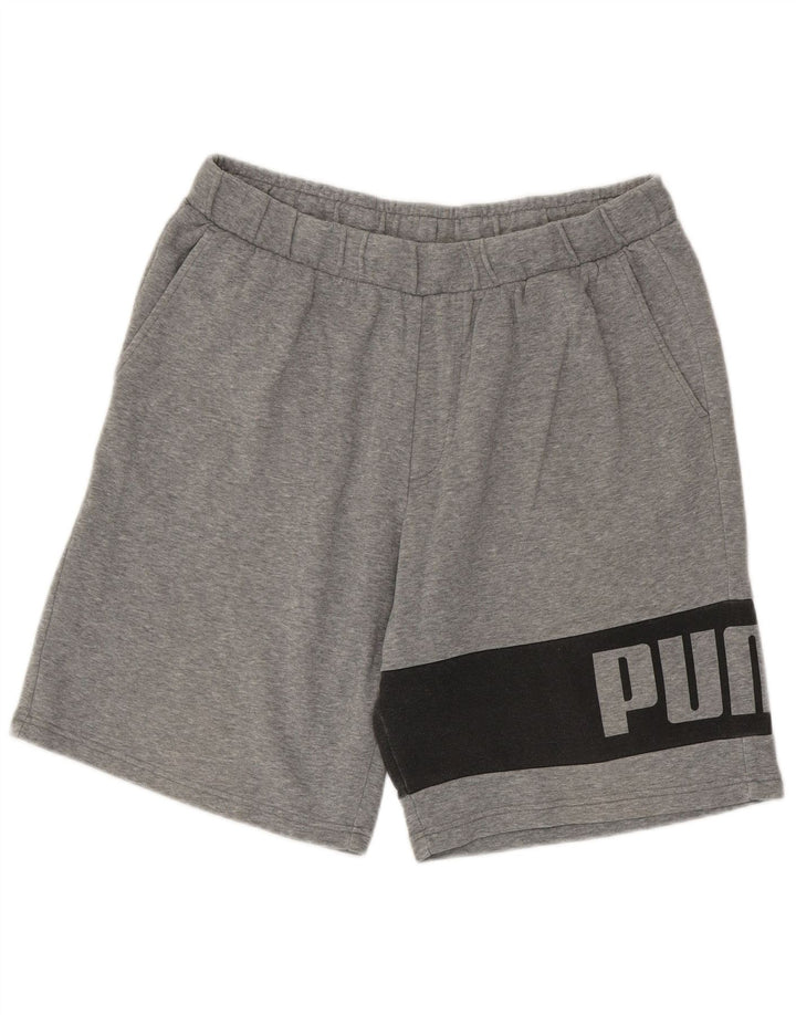 Puma Mens Graphic Sport Shorts XL Grey Colourblock