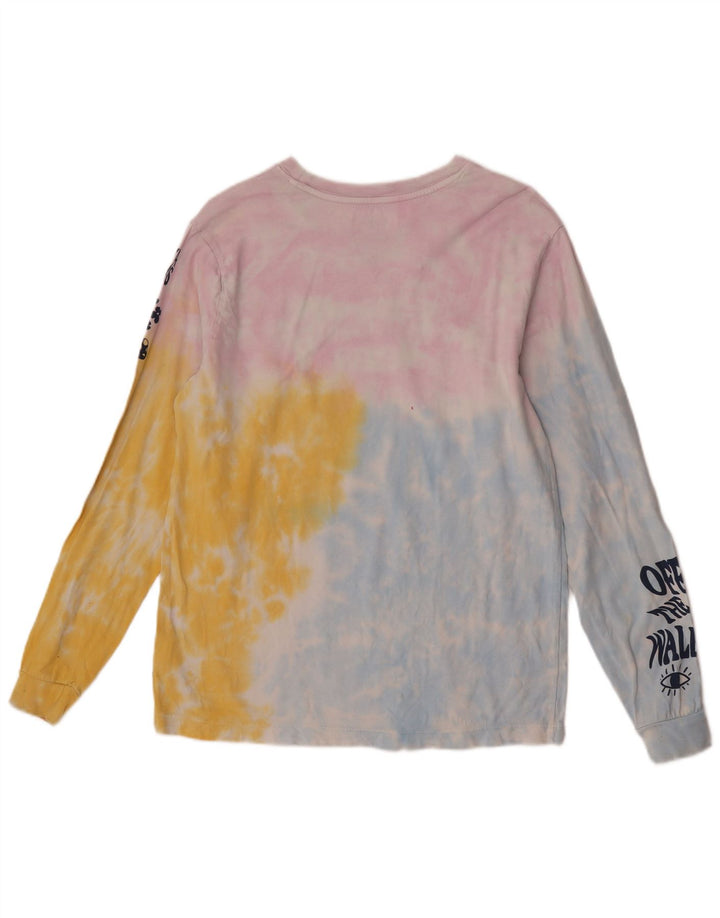 Vans Womens Graphic Top Long Sleeve UK 14 Medium Multicoloured Tie Dye